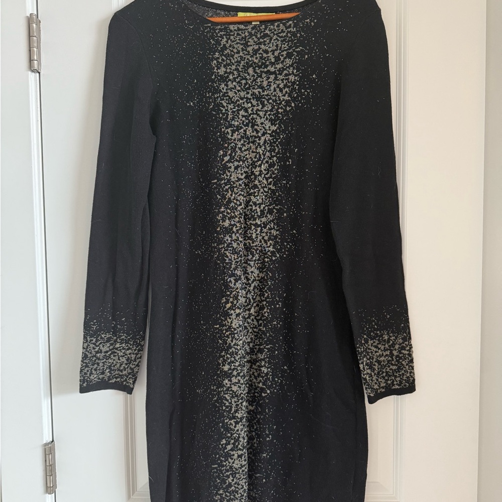 Elegant Black and Gold Women's Dress